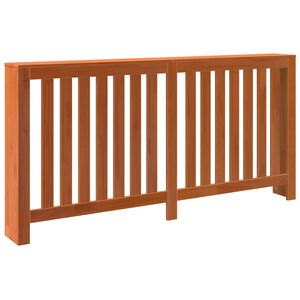 vidaXL Cache-radiateur cire marron 169x19x84 cm bois massif de pin