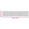 vidaXL Tapis rectangulaire gris 60x300 cm bambou