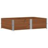vidaXL Colliers de palette 2 pcs marron 150x100 cm bois de pin solide