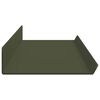 vidaXL &Eacute;tag&egrave;re flottante 2 pcs Vert olive 80 x 9 x 2,5 cm Acier