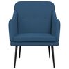 vidaXL Fauteuil Bleu 63x76x80 cm Tissu