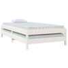 vidaXL Lit empilable sans matelas blanc 80x200 cm bois de pin massif