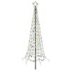 vidaXL Sapin de No&euml;l LED en spirale avec piquet EKENAS 180 cm 220 LED