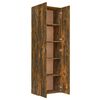 vidaXL Armoire de bureau Chêne fumé 60x32x190 cm Bois d'ingénierie