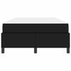 vidaXL Cadre de lit avec matelas Noir 120 x 190 cm tissu