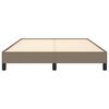 vidaXL Cadre de lit sans matelas taupe 140x190 cm tissu