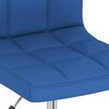 vidaXL Chaises pivotantes &agrave; manger lot de 4 bleu tissu