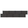 vidaXL Ensemble de Cl&ocirc;ture 8 pc 1391 x 105 cm WPC et Aluminium Noir