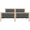vidaXL Cadre de lit Gris fonc&eacute; 160 x 200 cm Pin massif