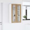 vidaXL Armoire suspendue avec porte Ch&ecirc;ne artisanal 60 x 31 x 100 cm