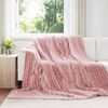 vidaXL Couvertures &agrave; jeter 6 pcs Rose 270 x 240 cm Toison