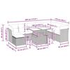 vidaXL Salon de jardin 9 pcs avec coussins gris r&eacute;sine tress&eacute;e