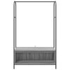 vidaXL Porte-vêtements Gris 100 x 44 x 160 cm Bois d'ingénierie