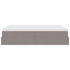 VidaXL Cadre de lit ottoman avec matelas taupe 140x190 cm tissu