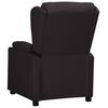 vidaXL Fauteuil inclinable Noir Similicuir