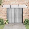 vidaXL Auvent de porte Noir 300x100 cm Polycarbonate