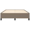 vidaXL Cadre de lit sans matelas taupe 140x190 cm tissu