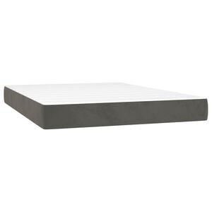 vidaXL Matelas de lit &agrave; ressorts ensach&eacute;s fermet&eacute; moyenne 137x190x20 cm velours
