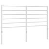 vidaXL T&ecirc;te de lit de remplacement m&eacute;tal blanc 135 cm