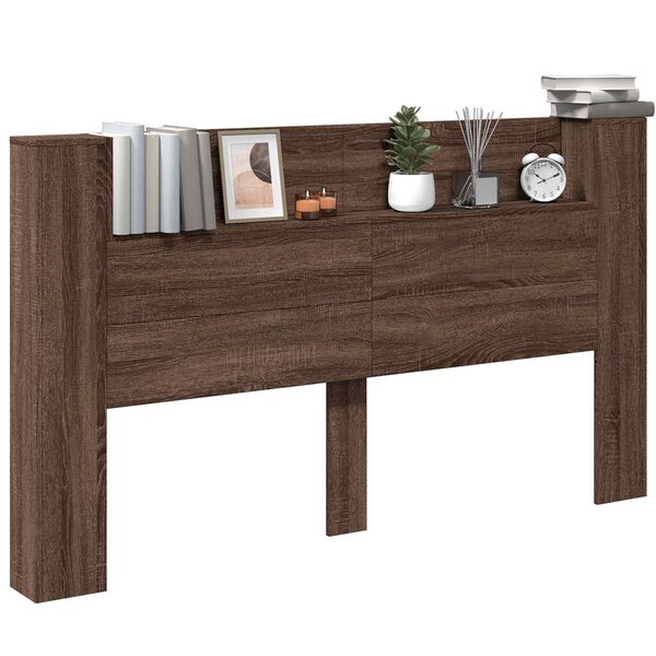vidaXL T&ecirc;te de lit Ch&ecirc;ne brun 180 x 16,5 x 103,5 cm Bois d'ing&eacute;nierie