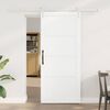 vidaXL Porte coulissante Blanc 86 x 198,5 cm Pin massif