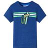 T-shirt pour enfants mélange de bleu foncé 140