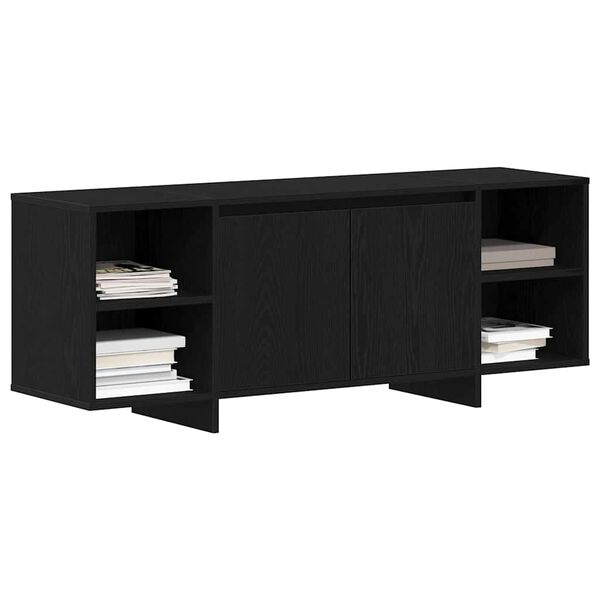 vidaXL Meuble TV Ch&ecirc;ne noir 120 x 30 x 40,5 cm Bois d'ing&eacute;nierie
