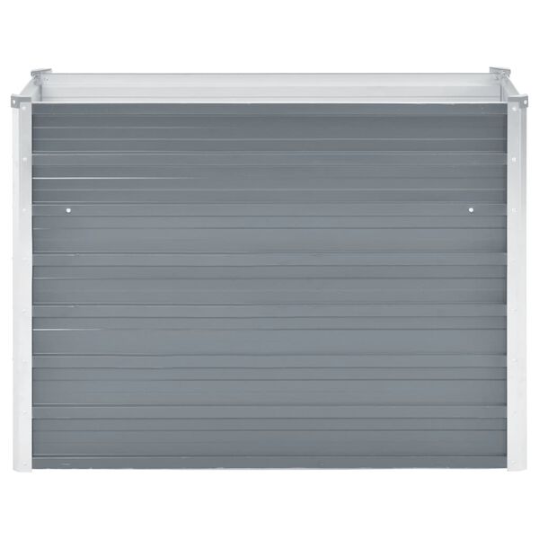 vidaXL Lit sur&eacute;lev&eacute; de jardin Acier galvanis&eacute; 100x40x77 cm Gris