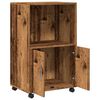 vidaXL Armoire &agrave; roulettes vieux bois 55x40x91 cm bois d'ing&eacute;nierie