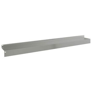 vidaXL Bordure de Pelouse 20 pc 100 x 10 x 8 cm Acier Argent&eacute;