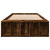 vidaXL Cadre de lit sans matelas chêne fumé 75x190 cm