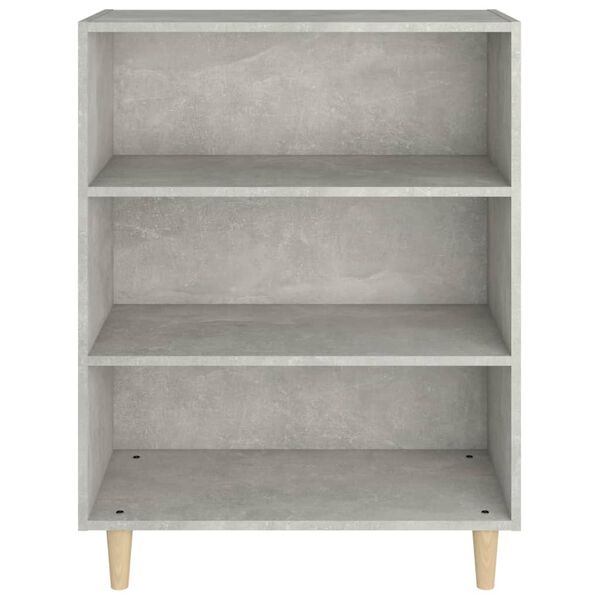 vidaXL Buffet Gris béton 69,5x32,5x90 cm Bois d'ingénierie