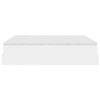 VidaXL Cadre de lit ottoman avec matelas blanc 160x200 cm similicuir