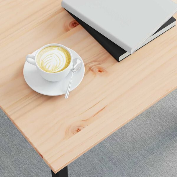 vidaXL Table basse Blanc 60 x 50 x 36 cm Bois de pin massif