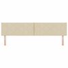 vidaXL T&ecirc;te de lit Cr&egrave;me 200 cm tissu