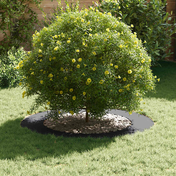 vidaXL adapt&eacute; pour anneau d'arbre plat Anthracite &Oslash;60 / 90 cm Acier