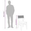 vidaXL Chaises &agrave; manger 2 pcs bois massif caoutchouc