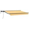 vidaXL Cadre de store manuel avec LEDs Sable 4 &times; 3,5 m