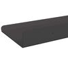 vidaXL &Eacute;tag&egrave;re flottante 3 pcs Noir 40 x 9 x 2,5 cm Acier