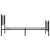vidaXL Cadre de lit métal sans matelas et pied de lit noir 100x200 cm
