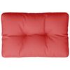 vidaXL Coussin de palette rouge 60x40x12 cm tissu