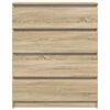 vidaXL Buffet ch&ecirc;ne sonoma 80x35x99 cm bois d'ing&eacute;nierie