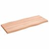 vidaXL Dessus de table bois massif traité bordure assortie