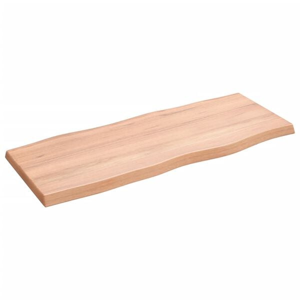 vidaXL Dessus de table bois massif traité bordure assortie