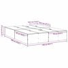 vidaXL Cadre de lit avec rangement Ch&ecirc;ne Sonoma 140 x 190 cm