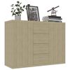 vidaXL Buffet Chêne sonoma 88x30x65 cm Bois d'ingénierie