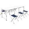 vidaXL Jeu de table pliable de camping et 6 tabourets 180x60 cm