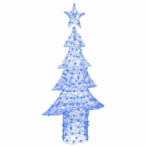 vidaXL Sapin de No&euml;l avec 240 LED Bleu 180 cm Acrylique