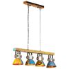 vidaXL Plafonnier industriel 25 W Multicolore 111 cm E27