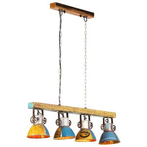 vidaXL Plafonnier industriel 25 W Multicolore 111 cm E27